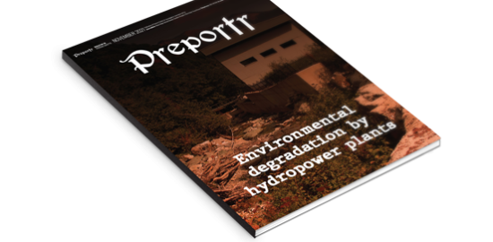 Environmental degradation by hydropower plants